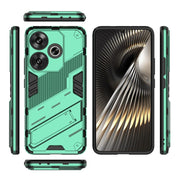 For Xiaomi Redmi Turbo 3 5G Punk Armor 2 in 1 PC + TPU Phone Case with Holder(Green)