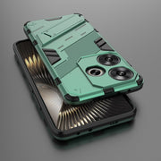 For Xiaomi Redmi Turbo 3 5G Punk Armor 2 in 1 PC + TPU Phone Case with Holder(Green)