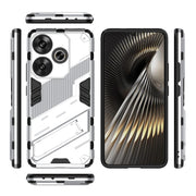 For Xiaomi Redmi Turbo 3 5G Punk Armor 2 in 1 PC + TPU Phone Case with Holder(White)