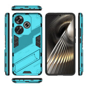 For Xiaomi Redmi Turbo 3 5G Punk Armor 2 in 1 PC + TPU Phone Case with Holder(Blue)