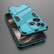 For Xiaomi Redmi Turbo 3 5G Punk Armor 2 in 1 PC + TPU Phone Case with Holder(Blue)
