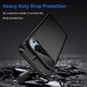 For Google Pixel 9 Pro 5G Carbon Fiber Brushed Texture TPU Phone Case(Black)