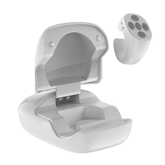JX-06s Multifunctional Mobile Phone Smart Bluetooth Remote Control Ring with Charging Box(White)