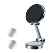 ZF016 Magnetic Alloy Foldable Car Dashboard Phone Holder(Silver)