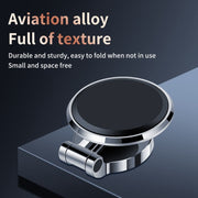 ZF016 Magnetic Alloy Foldable Car Dashboard Phone Holder(Silver)