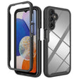 For Samsung Galaxy A15 5G Starry Sky Solid Color Shockproof TPU Clear PC Phone Case(Black) - Galaxy Phone Cases by PMC TechLife | Online Shopping South Africa | PMC TechLife