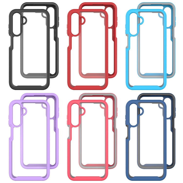 For Samsung Galaxy A15 5G Starry Sky Solid Color Shockproof TPU Clear PC Phone Case(Black)