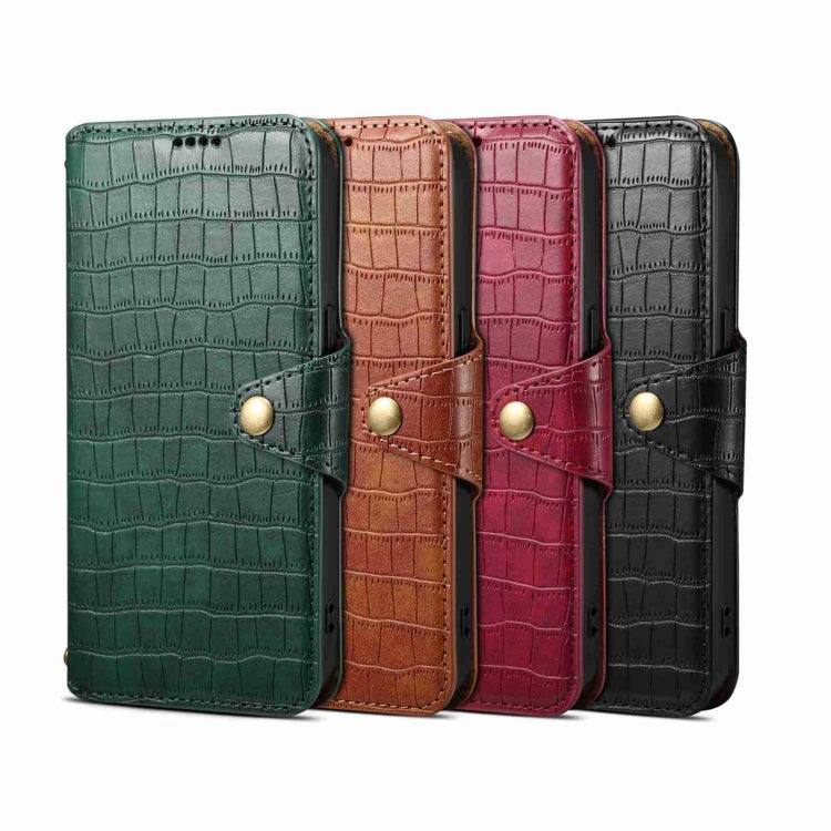 For Samsung Galaxy S24 5G Denior Crocodile Texture Oil Edge Leather Phone Case(Black)