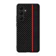 For Samsung Galaxy S25 5G Ultra-thin Carbon Fiber Texture Splicing Phone Case(Red) - Galaxy S25 5G Cases by PMC Jewellery | Online Shopping South Africa | PMC Jewellery | Buy Now Pay Later Mobicred