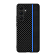 For Samsung Galaxy S25 5G Ultra-thin Carbon Fiber Texture Splicing Phone Case(Blue) - Galaxy S25 5G Cases by PMC Jewellery | Online Shopping South Africa | PMC Jewellery | Buy Now Pay Later Mobicred