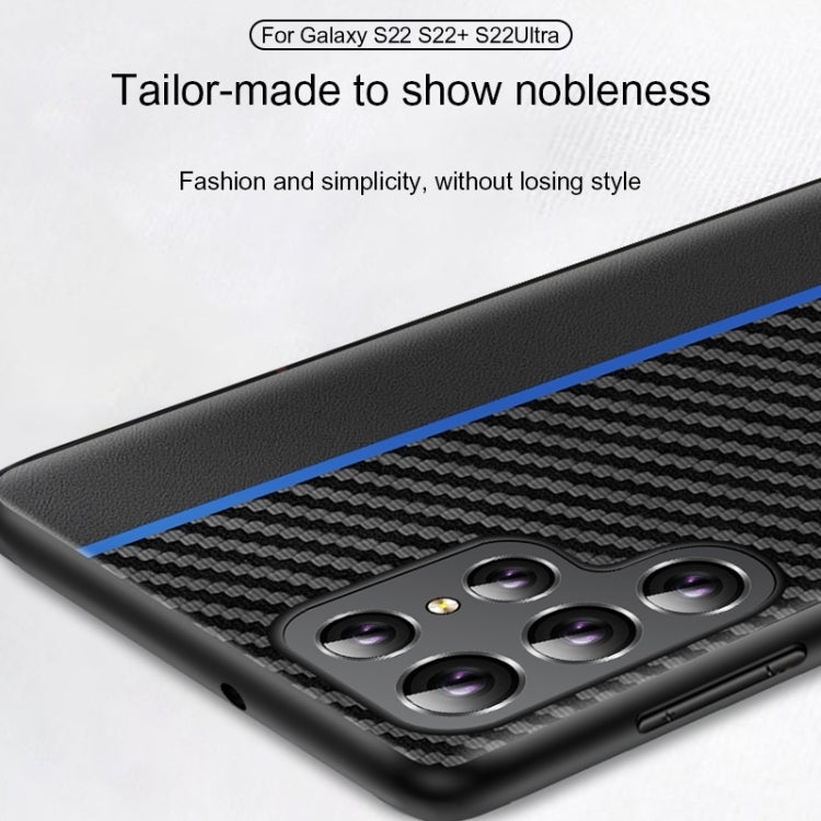 For Samsung Galaxy S25+ 5G Ultra-thin Carbon Fiber Texture Splicing Phone Case(Yellow)
