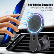 360 Degree Rotating Car Air Outlet Magnetic Phone Holder(Silver)