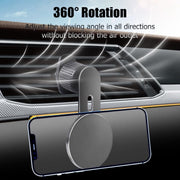 360 Degree Rotating Car Air Outlet Magnetic Phone Holder(Silver)