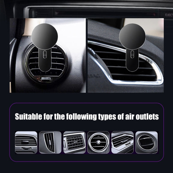 360 Degree Rotating Car Air Outlet Magnetic Phone Holder(Silver)