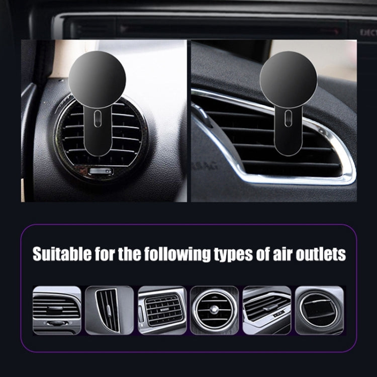 360 Degree Rotating Car Air Outlet Magnetic Phone Holder(Silver)