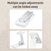 S16 15W 3 in 1 Foldable Wireless Fast Charging Phone Holder(White)