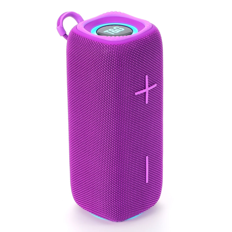 T&G TG654 Portable 3D Stereo Subwoofer Wireless Bluetooth Speaker(Purple)