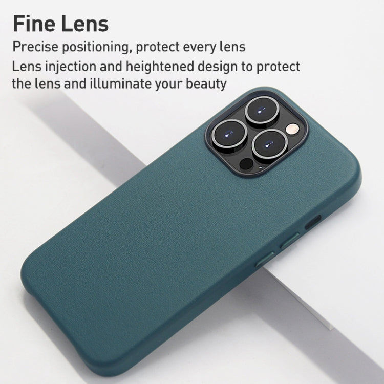 For iPhone 15 Pro Lamb Grain PU Back Cover Phone Case(Brown)