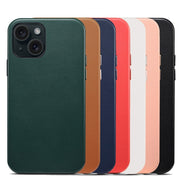 For iPhone 15 Pro Lamb Grain PU Back Cover Phone Case(Brown)