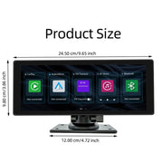 B5303R 10.26 inch Portable Car MP5 Player Built-in Driving Recorder Support CarPlay / Android Auto(Black)