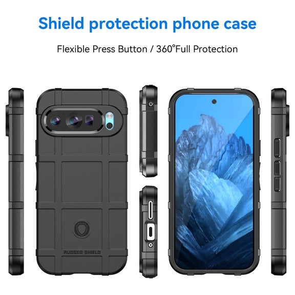 For Google Pixel 9 Full Coverage Shockproof TPU Phone Case(Black)