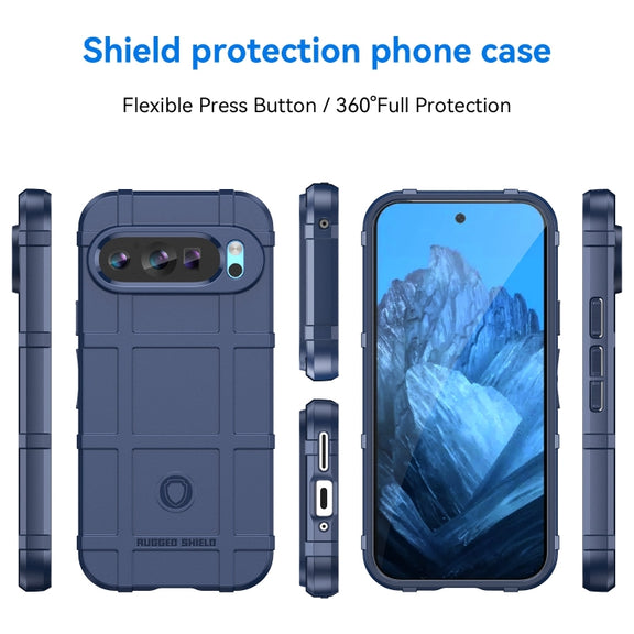 For Google Pixel 9 Full Coverage Shockproof TPU Phone Case(Blue)