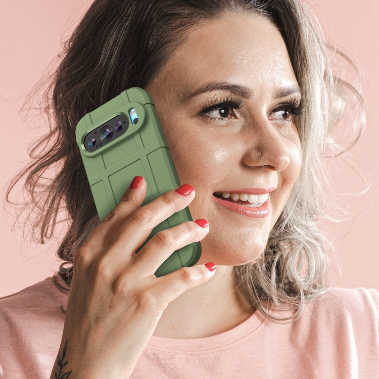 For Google Pixel 9 Full Coverage Shockproof TPU Phone Case(Green)