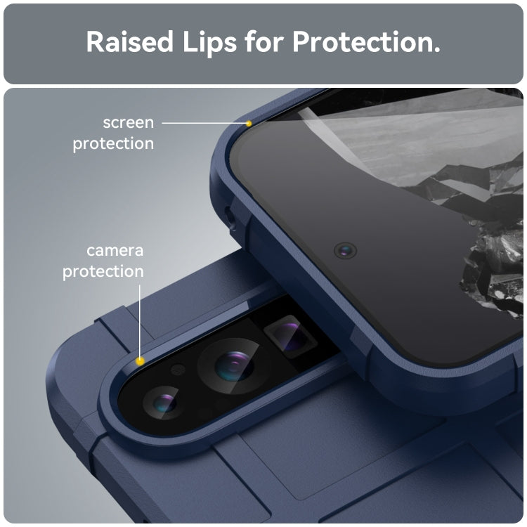 For Google Pixel 9 Pro Full Coverage Shockproof TPU Phone Case(Blue)