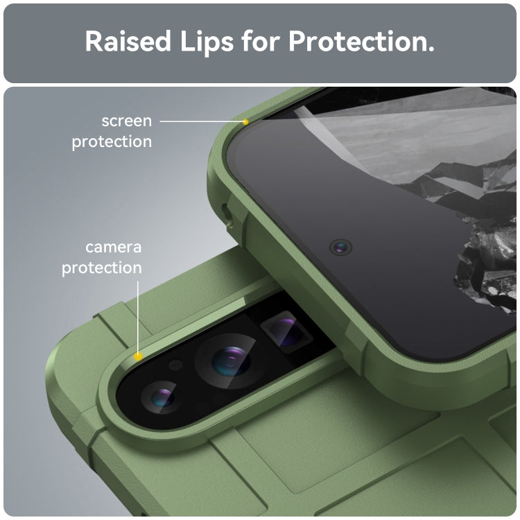 For Google Pixel 9 Pro Full Coverage Shockproof TPU Phone Case(Green)