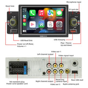 SWM151C 5 inch Portable Car MP5 Player Support CarPlay / Android Auto(Black)