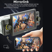 SWM151C 5 inch Portable Car MP5 Player Support CarPlay / Android Auto(Black)