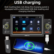 SWM151C 5 inch Portable Car MP5 Player Support CarPlay / Android Auto(Black)