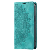 For Xiaomi Redmi Note 12 Pro Global Totem Embossed Magnetic Leather Phone Case(Green)