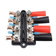 CP-4063 Double Row M10 Power Distribution Block Terminal Studs with Terminals(Black)