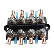 CP-4063 Double Row M10 Power Distribution Block Terminal Studs with Terminals(Black)