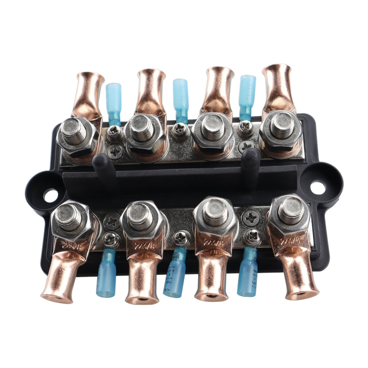 CP-4063 Double Row M10 Power Distribution Block Terminal Studs with Terminals(Black)