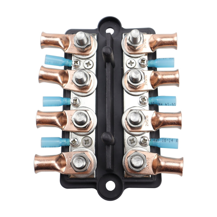 CP-4065 Double Row M8 Power Distribution Block Terminal Studs with Terminals(Black)