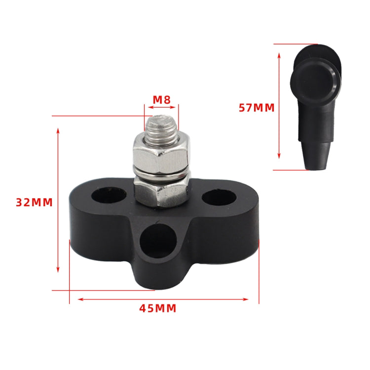 CP-4166 M8 Single Stud Battery Terminal(Black + Red)