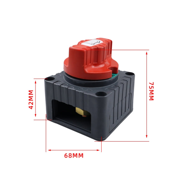 CP-4341 Yacht RV Single-circuit High-current Knob Power-off Switch(Black)