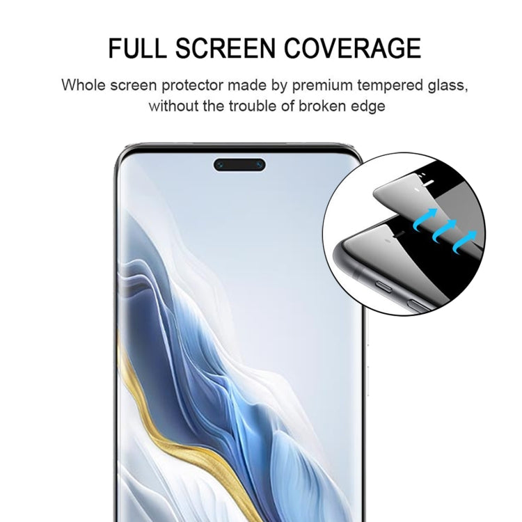 For Honor Magic6 Pro / X60 Pro 9H HD 3D Curved Edge Tempered Glass Film(Black)