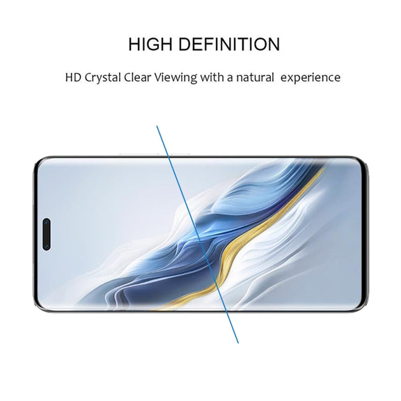 For Honor Magic6 Pro / X60 Pro 9H HD 3D Curved Edge Tempered Glass Film(Black)