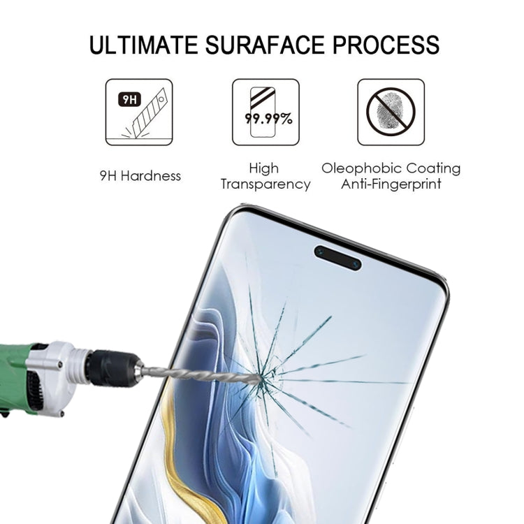 For Honor Magic6 Pro / X60 Pro 9H HD 3D Curved Edge Tempered Glass Film(Black)