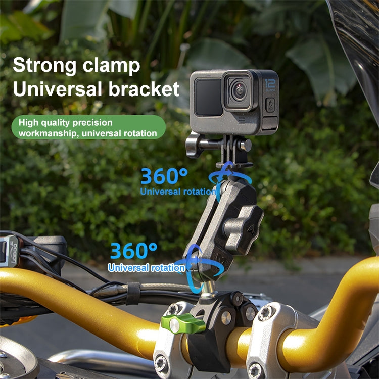 RUIGPRO Crab Clamp Action Camera Bracket 3-claw Ball Head Mount