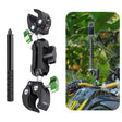 RUIGPRO Crab Clamp Action Camera Bracket Dual-Head Crab with Selfie Stick - free shipping - PMC TechLife - Order now!