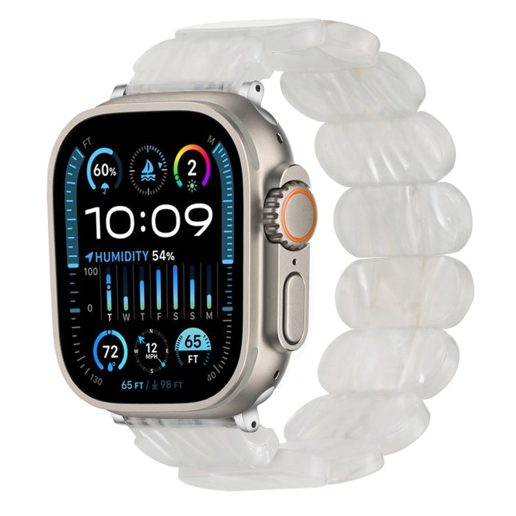 For Apple Watch Ultra 2 49mm Stretch Rope Resin Watch Band(Fluorescent Color)