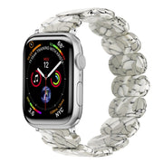 For Apple Watch Series 7 45mm Stretch Rope Resin Watch Band(Earth Cracks)
