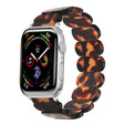For Apple Watch SE 40mm Stretch Rope Resin Watch Band(Tortoiseshell) - Watch Bands by PMC TechLife | Online Shopping South Africa | PMC TechLife