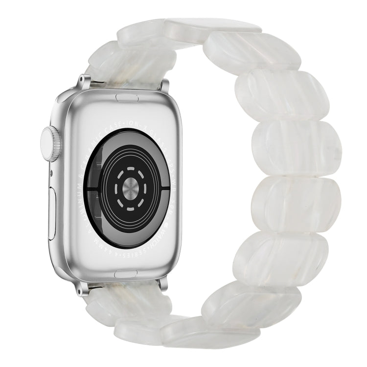 For Apple Watch Series 6 40mm Stretch Rope Resin Watch Band(Fluorescent Color)