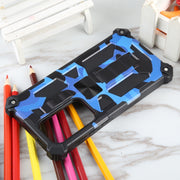 For Samsung Galaxy S24 Ultra 5G Camouflage Armor Kickstand TPU + PC Magnetic Phone Case(Dark Blue)