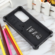 For Samsung Galaxy S24 Ultra 5G Camouflage Armor Kickstand TPU + PC Magnetic Phone Case(Light Blue)